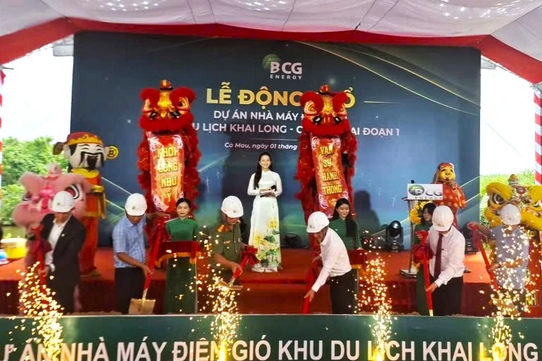 Cà Mau động thổ nhà máy điện gió hơn 6.320 tỷ đồng