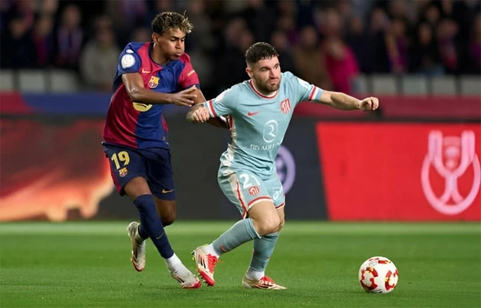 Số liệu thống kê về Atlético Madrid gặp Barcelona