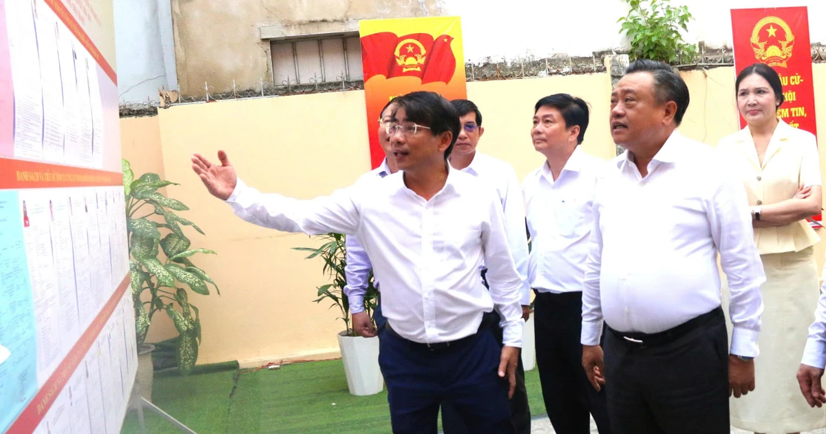 Chủ nhiệm Ủy ban Kiểm tra Trung ương kiểm tra công tác chuẩn bị bầu cử tại Khánh Hòa