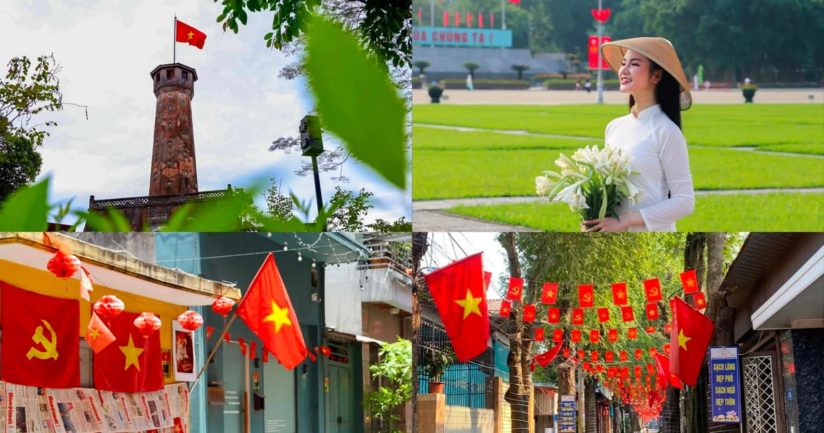 Dưới những lá cờ Tổ quốc, bình yên lan tỏa trong sắc đỏ tự hào