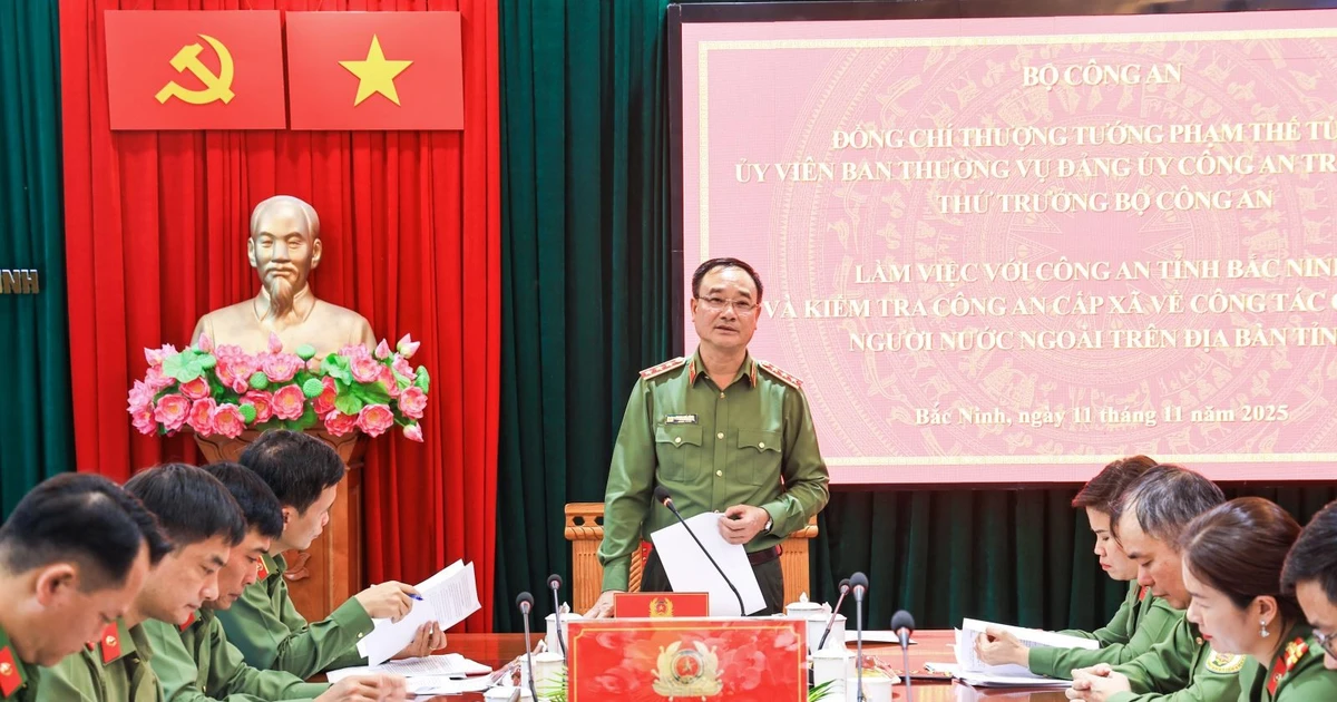 Bộ Công an kiểm tra quản lý người nước ngoài ở Bắc Ninh