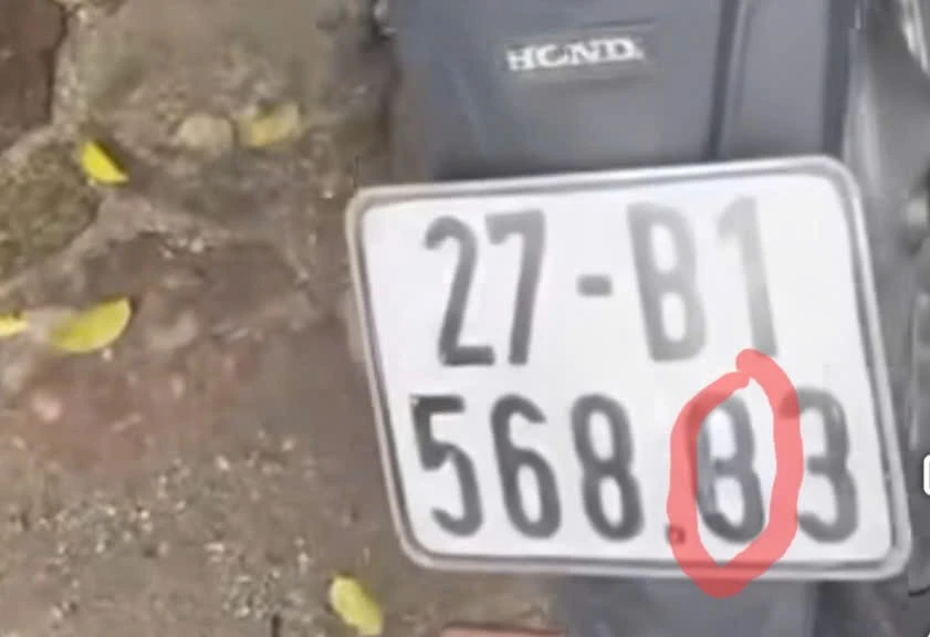 Công an xử lý lái xe sơn che biển số ‘lừa’ máy đo tốc độ