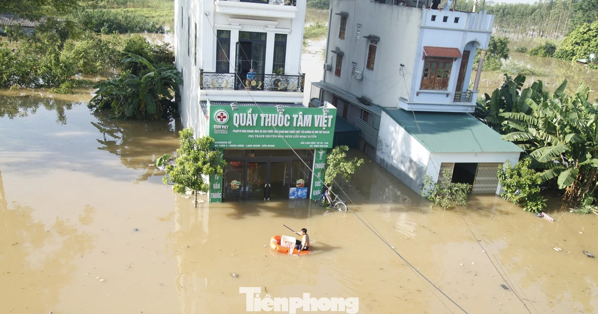 Nước lũ bắt đầu rút, Bắc Ninh còn hơn 15.000 hộ bị cô lập