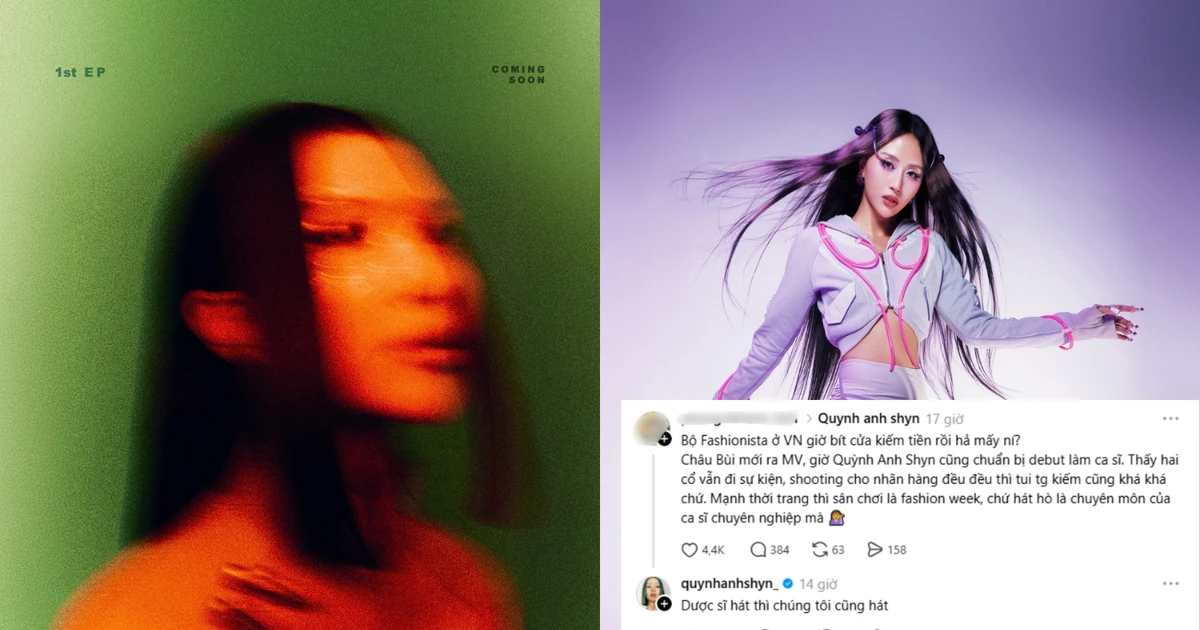 Tranh cãi fashionista đi hát, Quỳnh Anh Shyn có phản hồi gây chú ý