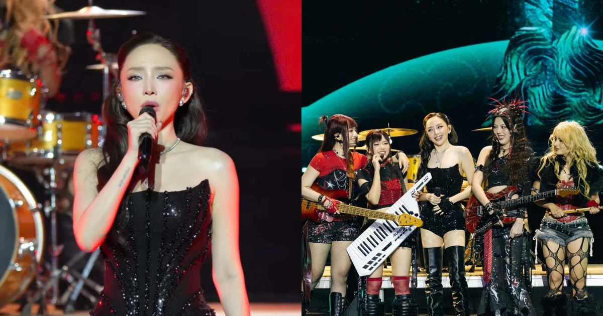 Làn Sóng Xanh 2025: Tóc Tiên kết hợp dàn Em Xinh trong màn trình diễn cực "vuýp"