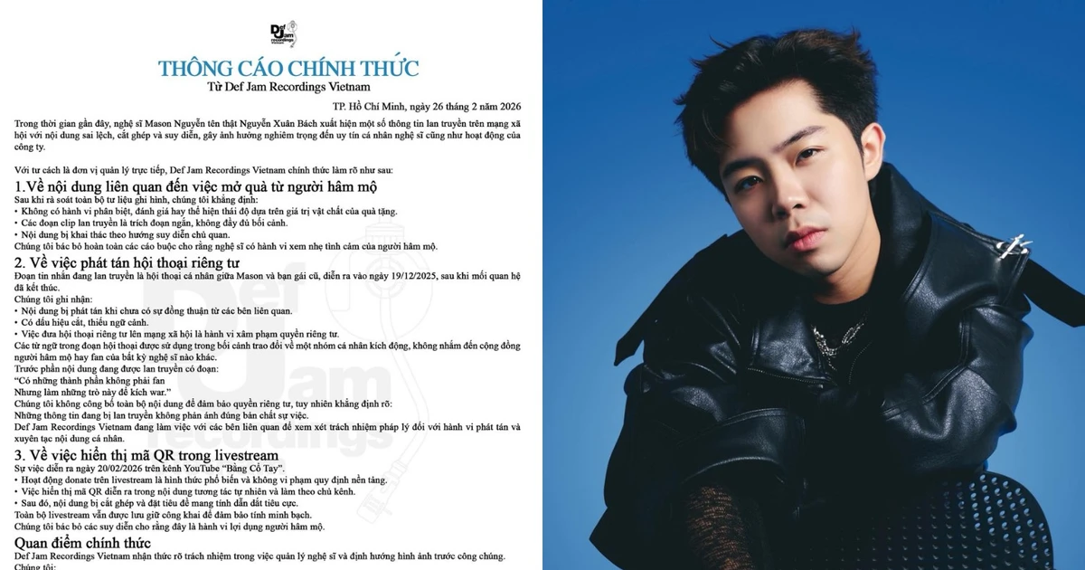 Sau loạt tin đồn tiêu cực, phía Mason Nguyễn lên tiếng về các nội dung bị cắt ghép
