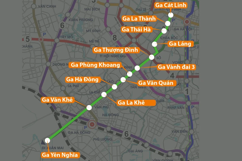[Infographics] Toàn cảnh tuyến đường sắt Cát Linh - Hà Đông | Báo điện ...