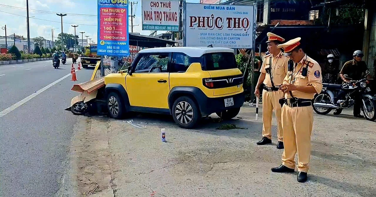 Ô tô đâm phải xe người khuyết tật làm 1 người tử vong