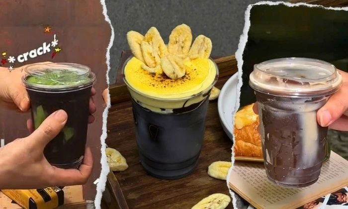 Bắt trend "bóp ly kêu rộp rộp": Giới trẻ mê đắm thức uống phủ sôcôla giòn rụm
