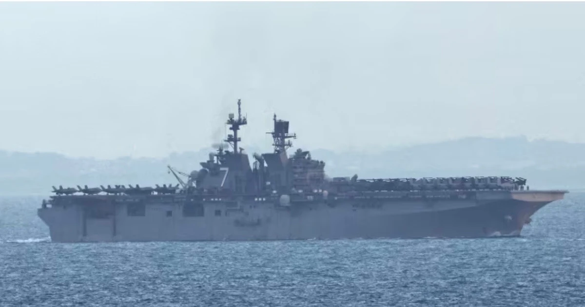 Phát hiện tàu chở hàng ngàn lính thuỷ đánh bộ Mỹ tới Trung Đông