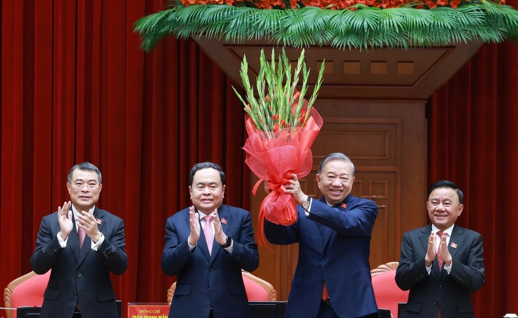 Lãnh đạo Lào, Trung Quốc, Campuchia chúc mừng Tổng Bí thư Tô Lâm