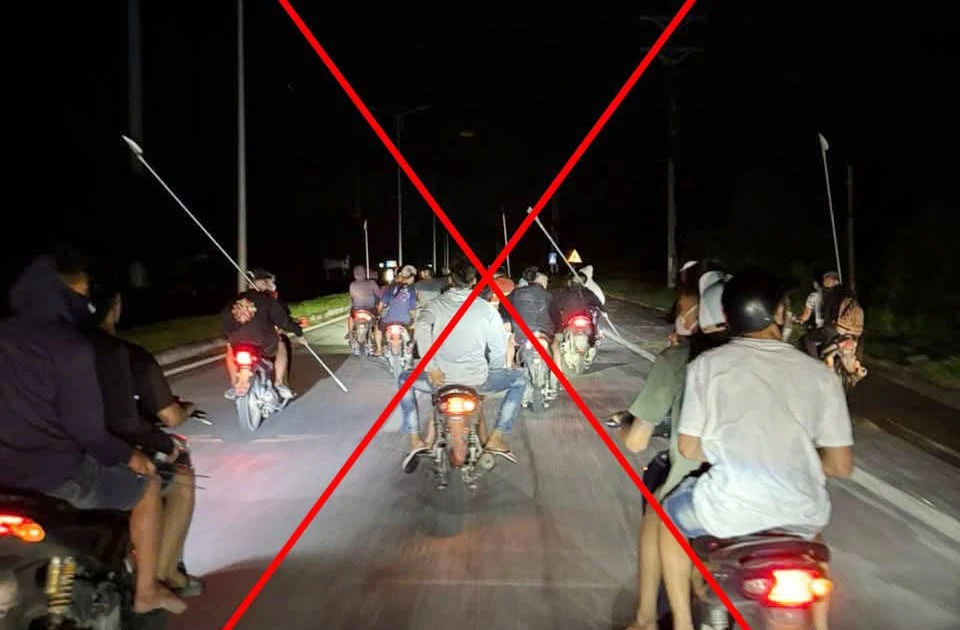 Khởi tố vụ hàng chục đối tượng mang giáo mác, nẹt pô đại náo khu vực hồ Đại Lải