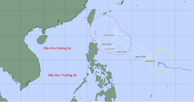 Ngoài khơi Philippines có bão mạnh