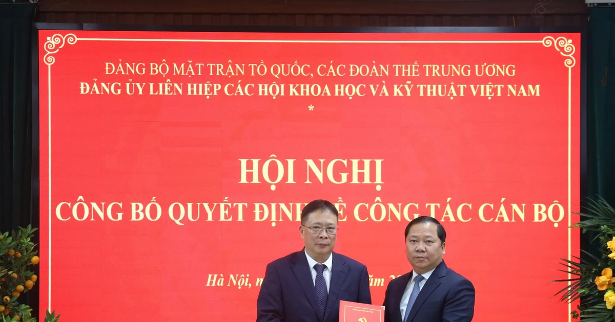 GS Châu Văn Minh làm Bí thư Đảng uỷ Liên hiệp các Hội Khoa học và Kỹ thuật Việt Nam