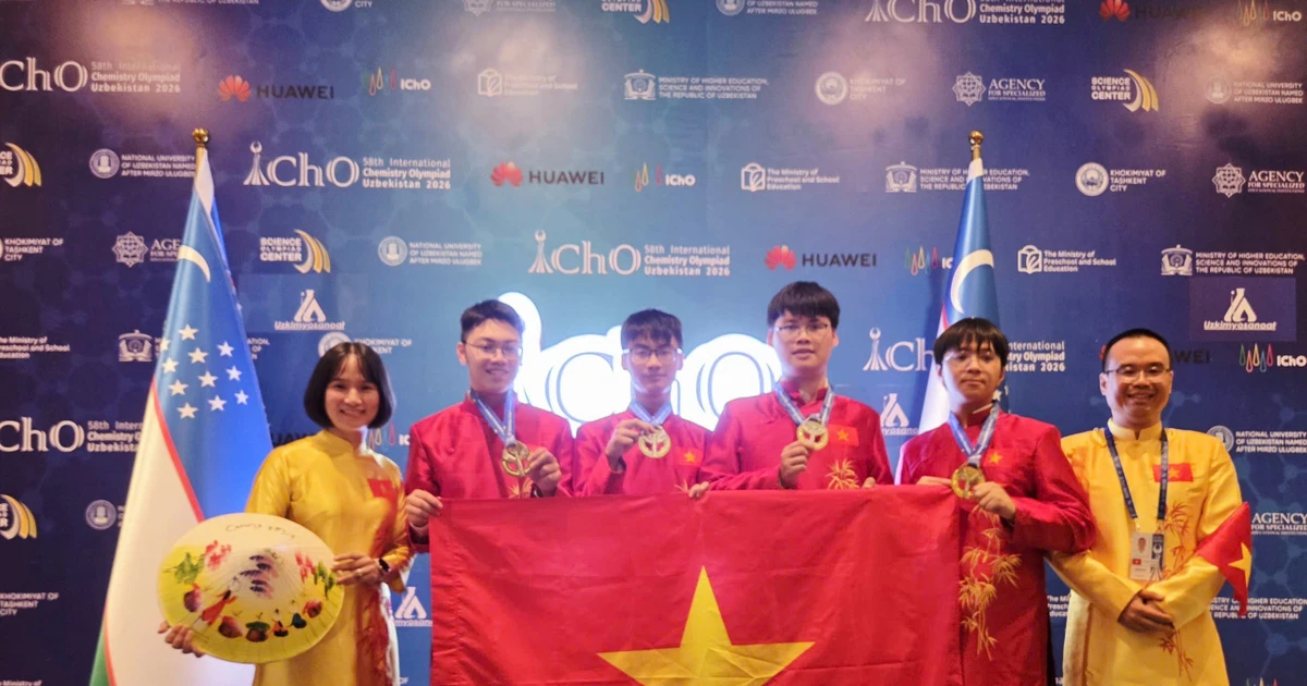 Việt Nam giành 4 Huy chương Vàng Hoá học quốc tế