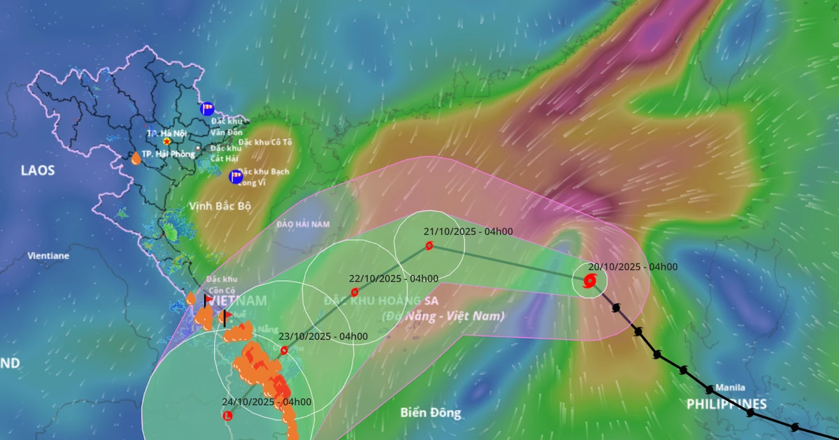 Bão hướng về Huế - Quảng Ngãi, miền Trung mưa lớn nhiều ngày