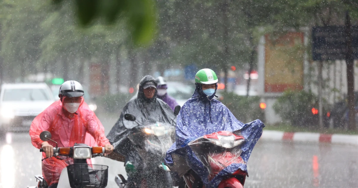 Miền Bắc sẽ đón mưa dông liên tiếp