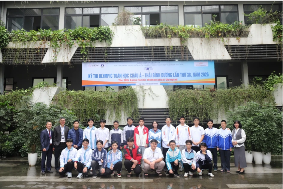Học sinh Việt Nam thắng lớn tại Kỳ thi Olympic Toán học Châu Á – Thái Bình Dương 2026