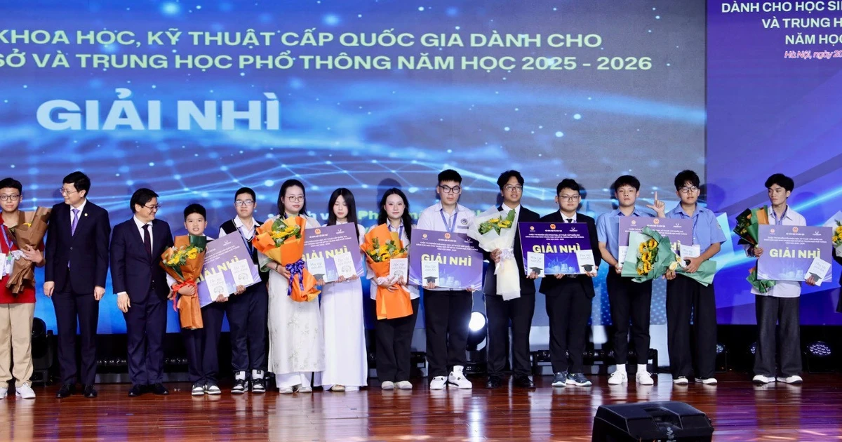 14 dự án giành giải nhất cuộc thi nghiên cứu khoa học, kỹ thuật cấp quốc gia