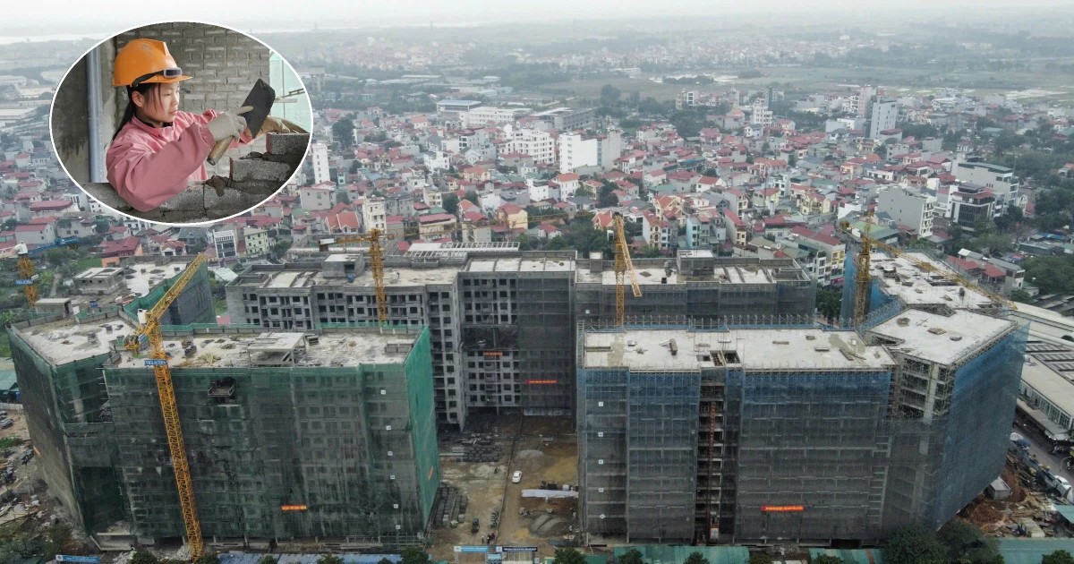 Công nhân vẫn bám công trường NƠXH từng 'nóng' chuyện dân xếp hàng xuyên đêm nộp hồ sơ