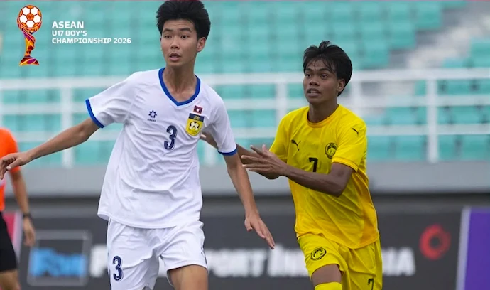 Ác mộng thẻ đỏ phút 5, U17 Lào gục ngã trước U17 Malaysia ở bán kết giải Đông Nam Á