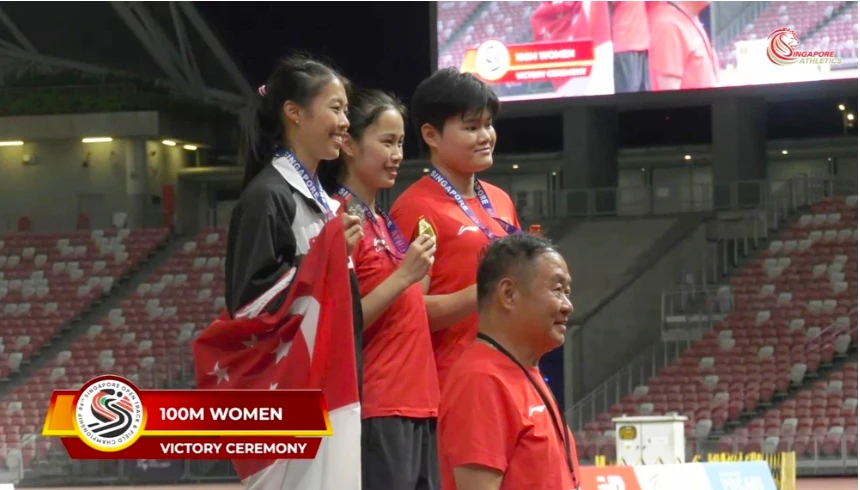 Phùng Thị Huệ vượt mặt nhà vô địch SEA Games 33, giành HCV 100m giải điền kinh Singapore 2026