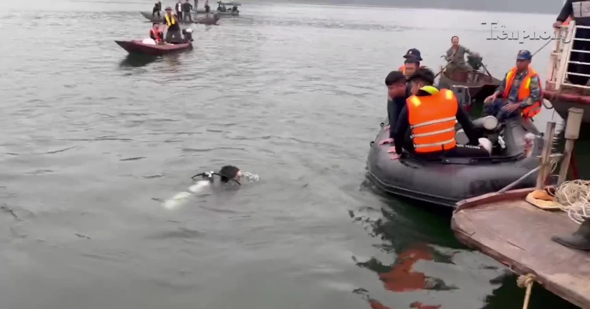 Người nhái Lữ đoàn 126 tìm thấy nạn nhân cuối cùng vụ chìm tàu trên hồ Thác Bà