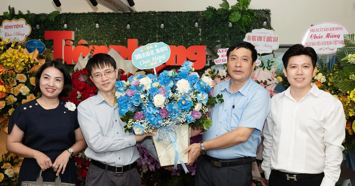 Trường Đại học Khoa học - Đại học Thái Nguyên (TNUS) chúc mừng Báo Tiền Phong nhân ngày Báo chí Cách mạng