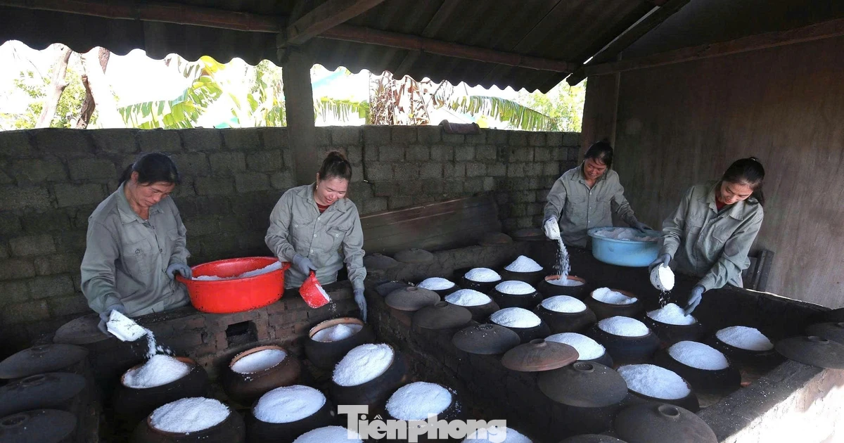Độc đáo sản phẩm muối hầm ở làng nghề hơn 400 năm tuổi