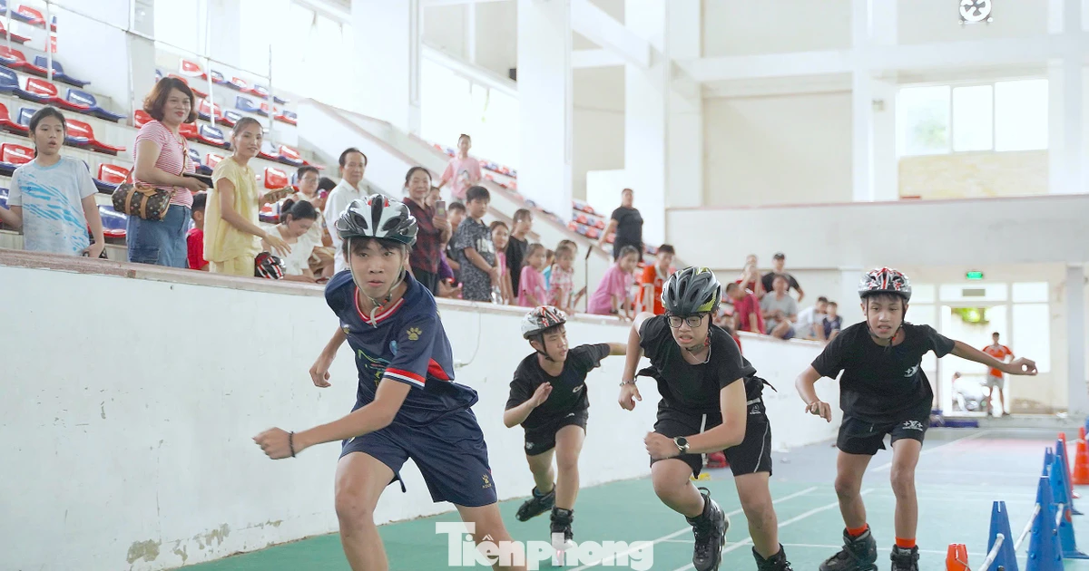 Sôi động đường đua Patin đầu tiên dành cho thiếu nhi Nghệ An