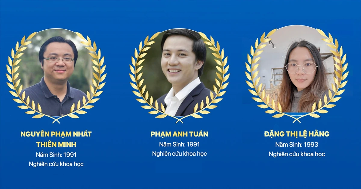 Ba nhà khoa học trẻ vào đề cử 'Gương mặt trẻ Việt Nam tiêu biểu' 2025