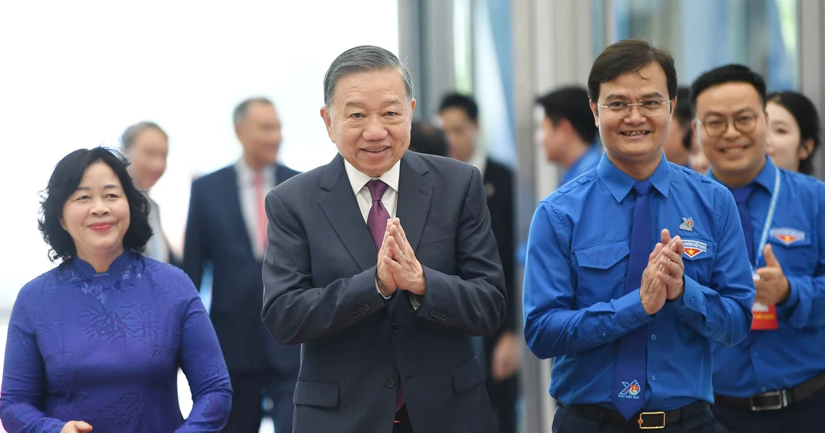 Tổng Bí thư, Chủ tịch nước Tô Lâm dự phiên Trọng thể Đại hội Đoàn toàn quốc lần thứ XIII