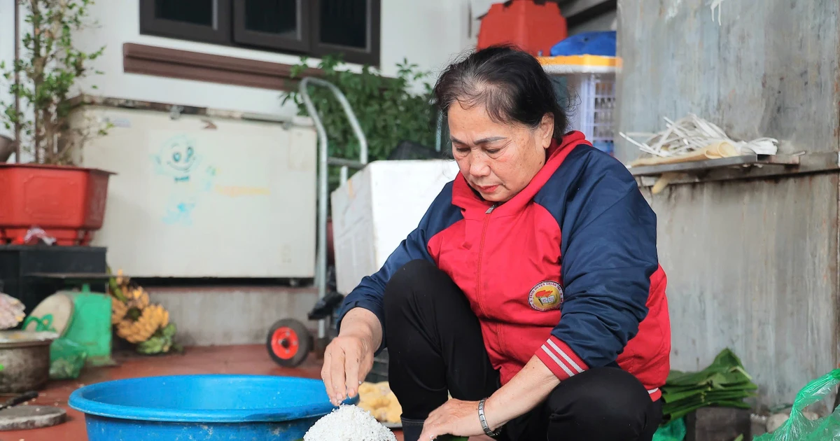 Làng bánh chưng Tranh Khúc tất bật vụ Tết