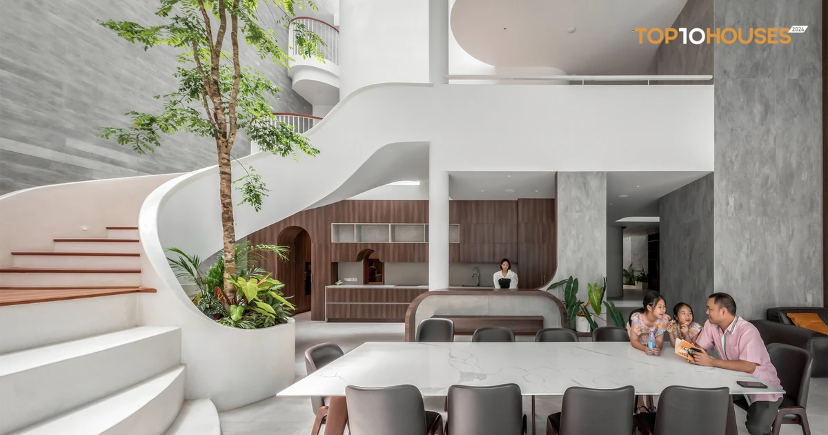 'Đường cong mềm mại' trong thiết kế tổ ấm đa thế hệ ở Bảo Lộc