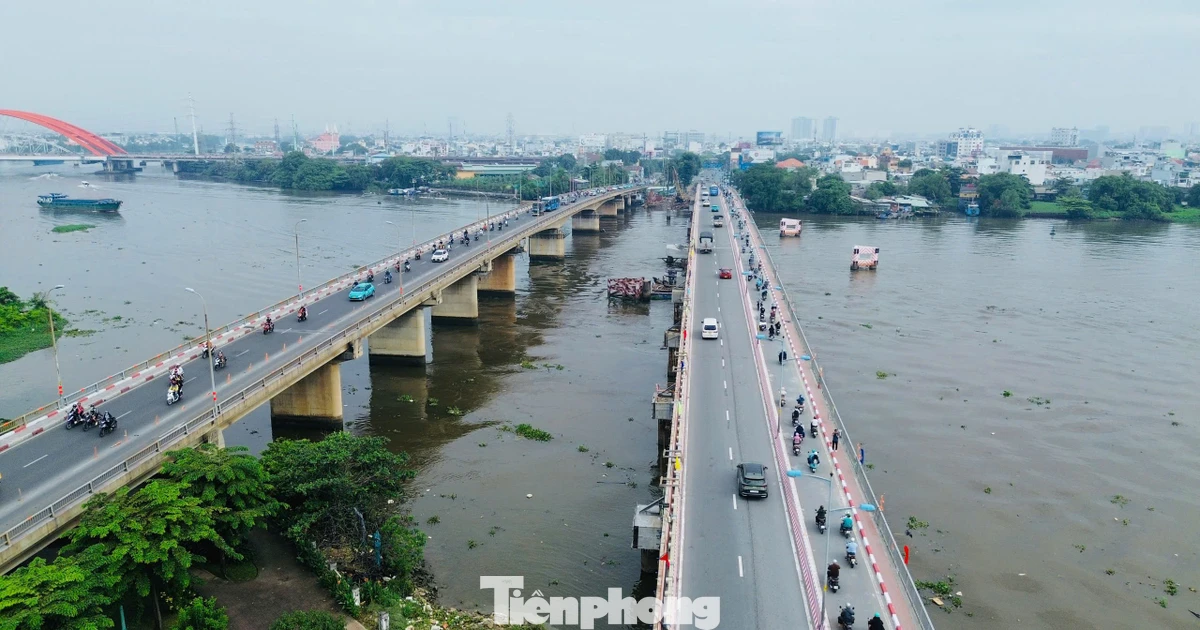 Toàn cảnh cầu Bình Triệu 1 sau khi được 'thần đèn' nâng tĩnh không