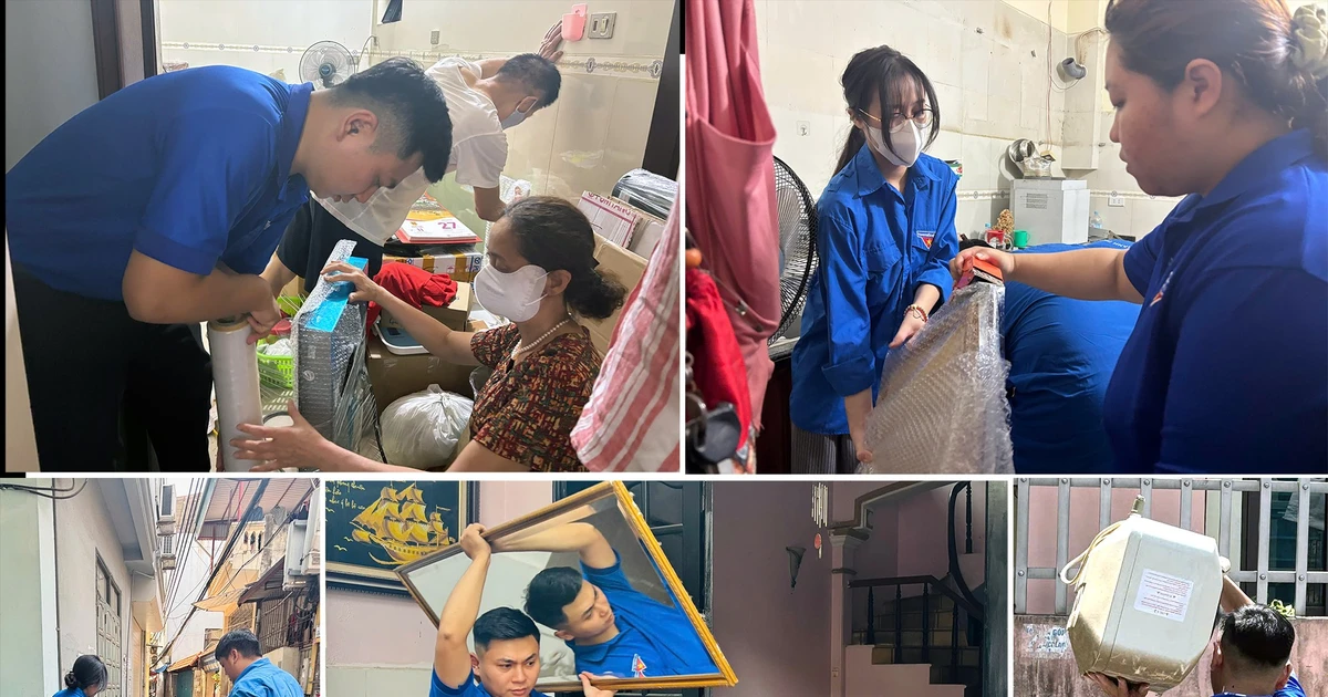 Thanh niên Thủ đô hỗ trợ người dân di dời tài sản, triển khai dự án trọng điểm