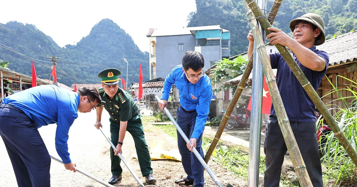 Sẽ xây dựng 250 công trình thanh niên Thắp sáng đường biên - Đường cờ Tổ quốc