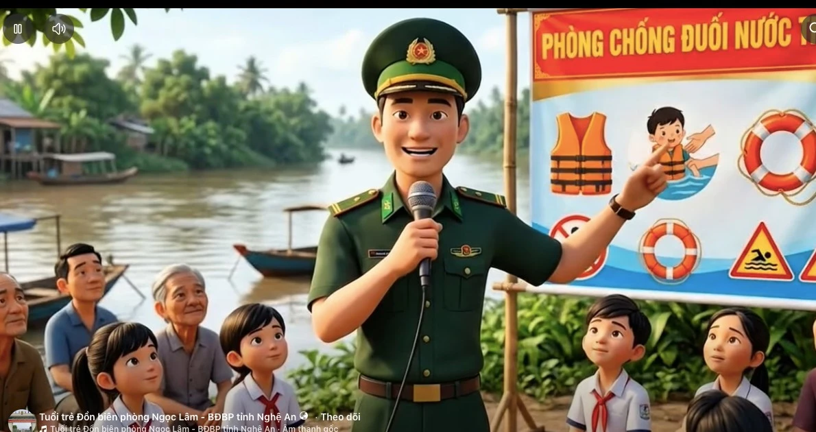 'Áo xanh' cùng AI chia sẻ kỹ năng an toàn, phòng chống đuối nước