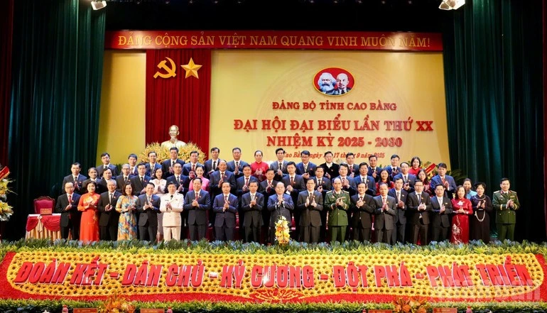 Ông Quản Minh Cường tái đắc cử chức vụ Bí thư Tỉnh ủy Cao Bằng