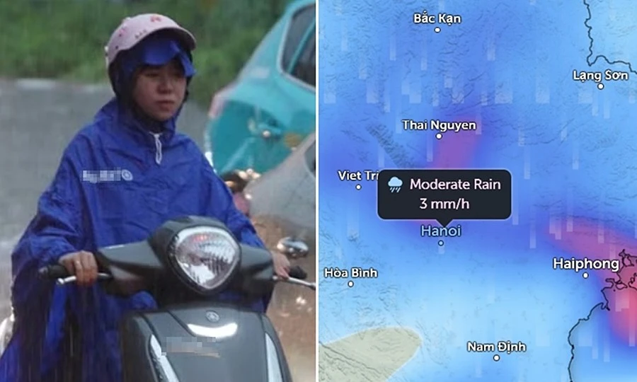 Hà Nội có thể mưa nhiều hơn vào ngày mai trước khi nắng nóng quay trở lại