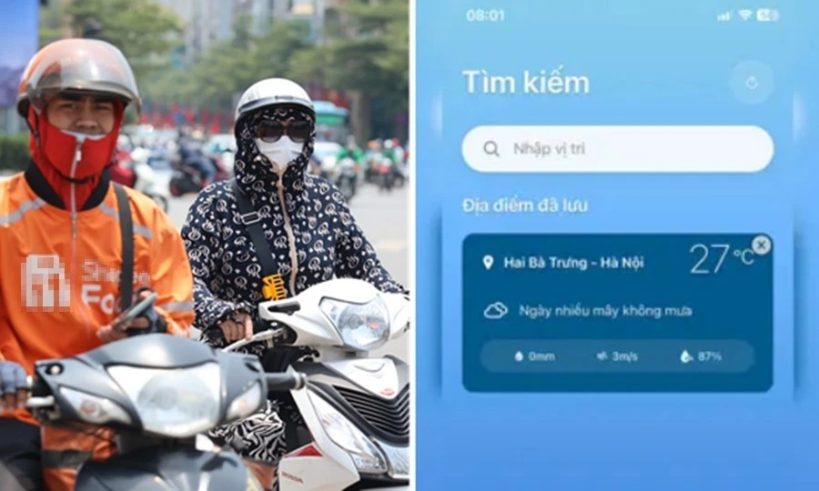 Dự báo thời tiết trên điện thoại hay “lệch”? Đã có một ứng dụng khác biệt