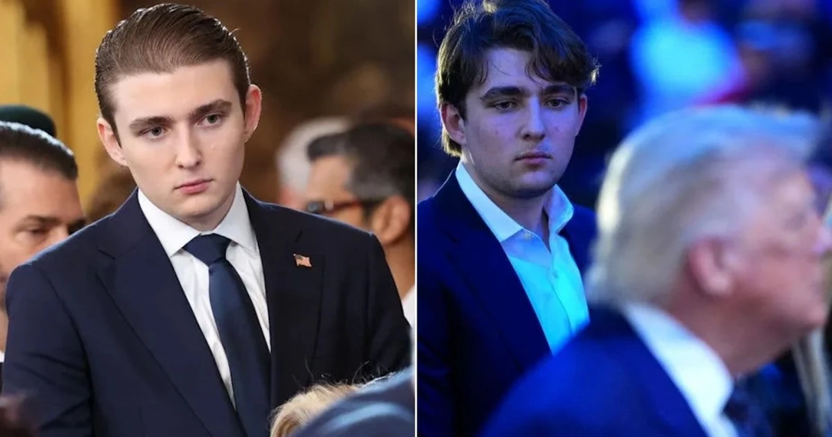 Barron Trump gây bất ngờ với diện mạo mới, khác hẳn kiểu “công tử” trước kia