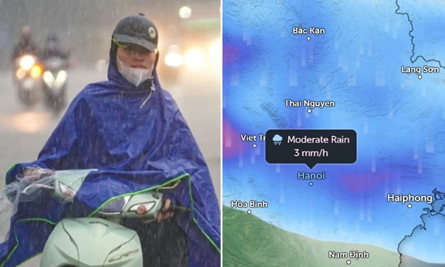 Từ mai miền Bắc bắt đầu đợt mưa dông, Hà Nội sẽ mưa to vào thời điểm nào?