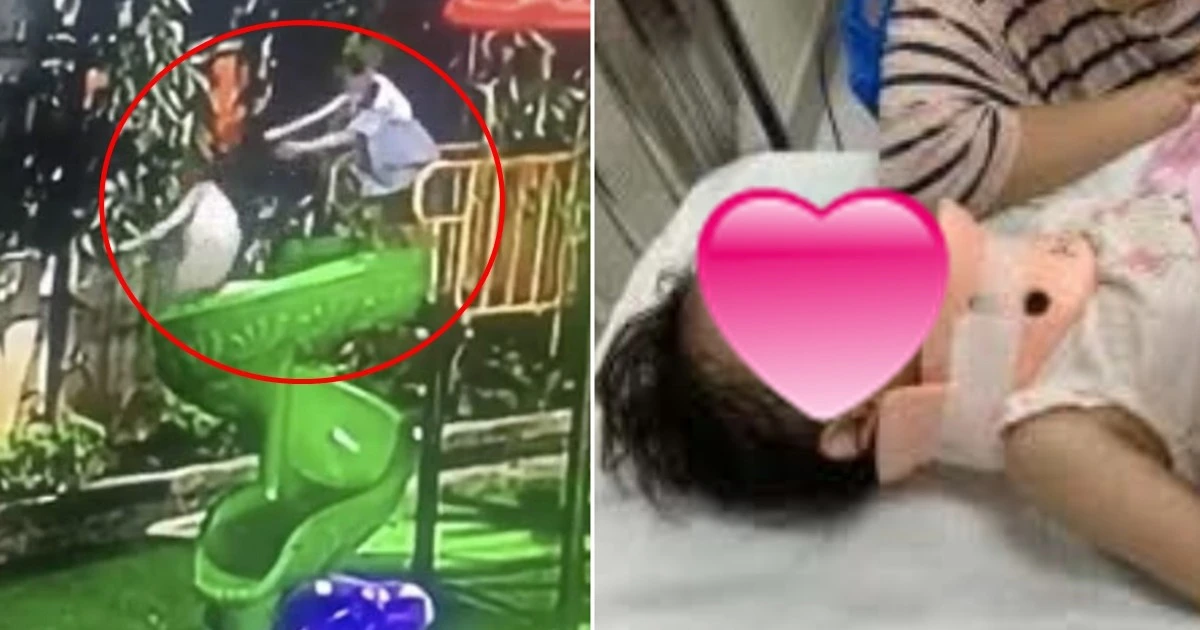 Bé gái bị xô ngã cầu trượt ở Hà Nội: Cha mẹ trẻ gây tai nạn có phải bồi thường?