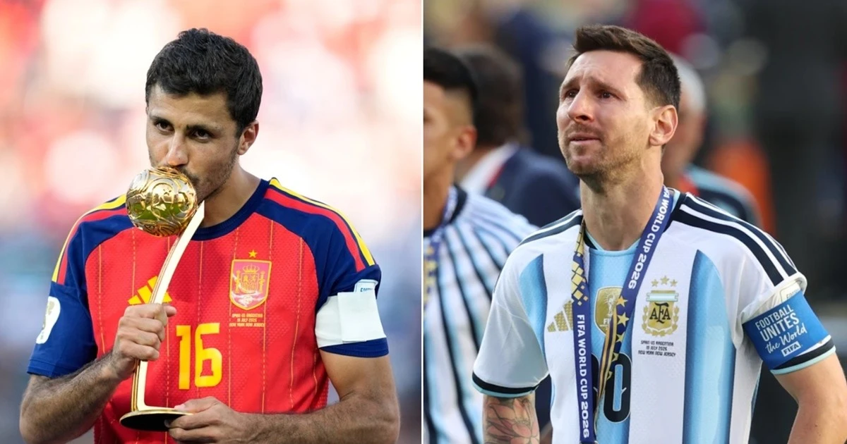 Vì sao Rodri được trao Quả Bóng Vàng World Cup 2026 thay vì Lionel Messi?