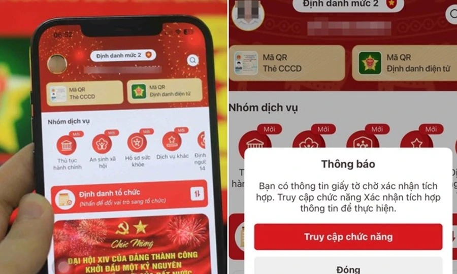 Cần làm gì nếu không thấy mục Truy cập chức năng trên VNeID để xác thực SIM?