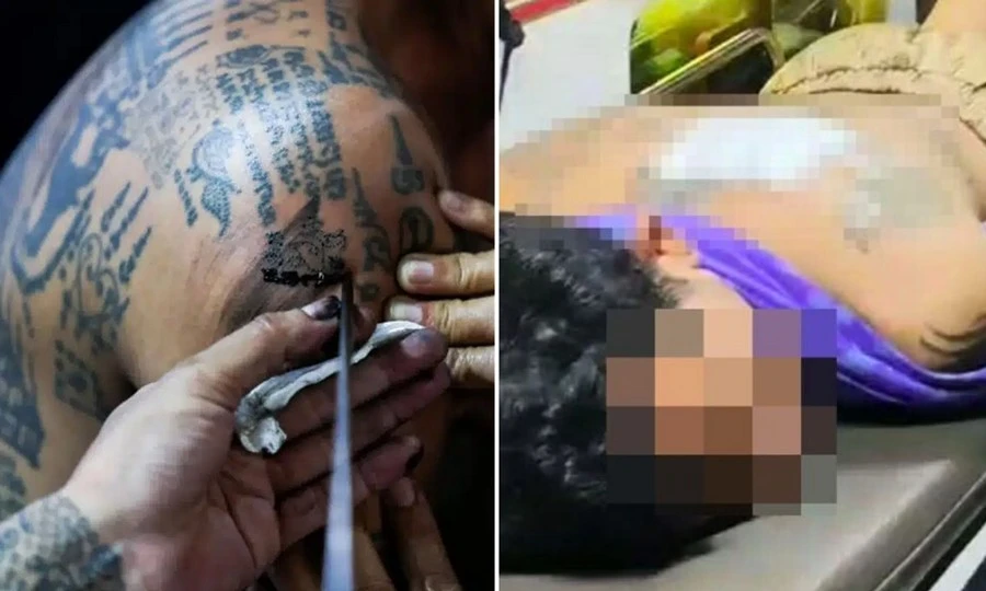 Xăm “bùa chú” rồi thử độ linh nghiệm, một người Thái Lan gặp hậu quả khó tin