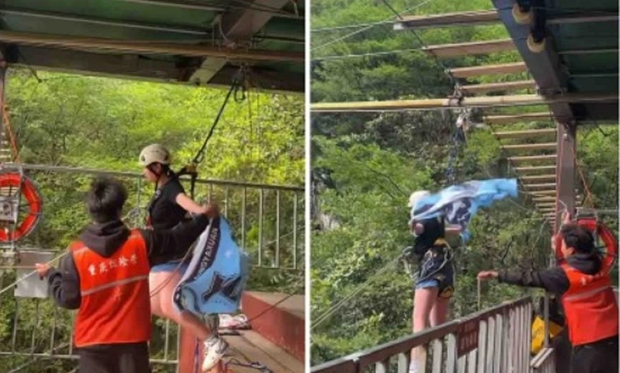 Vụ xích đu vách đá ở Trung Quốc: Vì sao nạn nhân cảnh báo mà nhân viên vẫn thả?