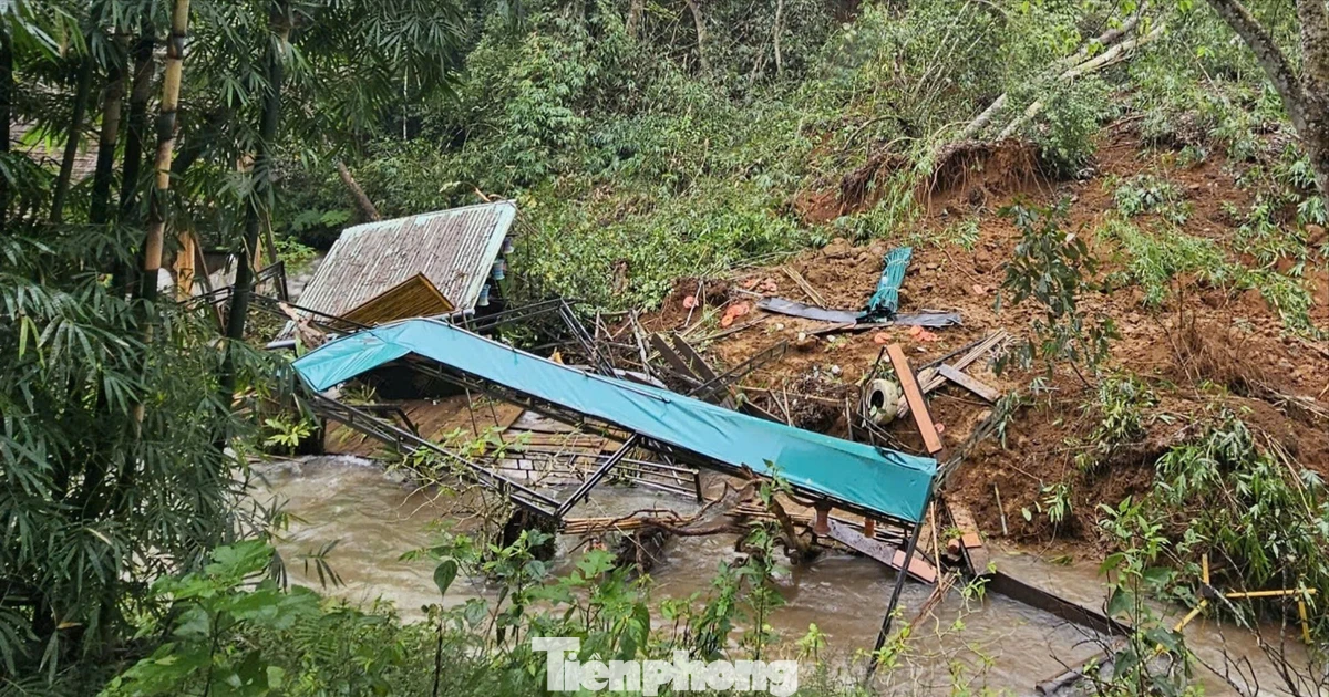 Thác Pa Sỹ nổi tiếng Măng Đen tạm dừng đón khách du lịch