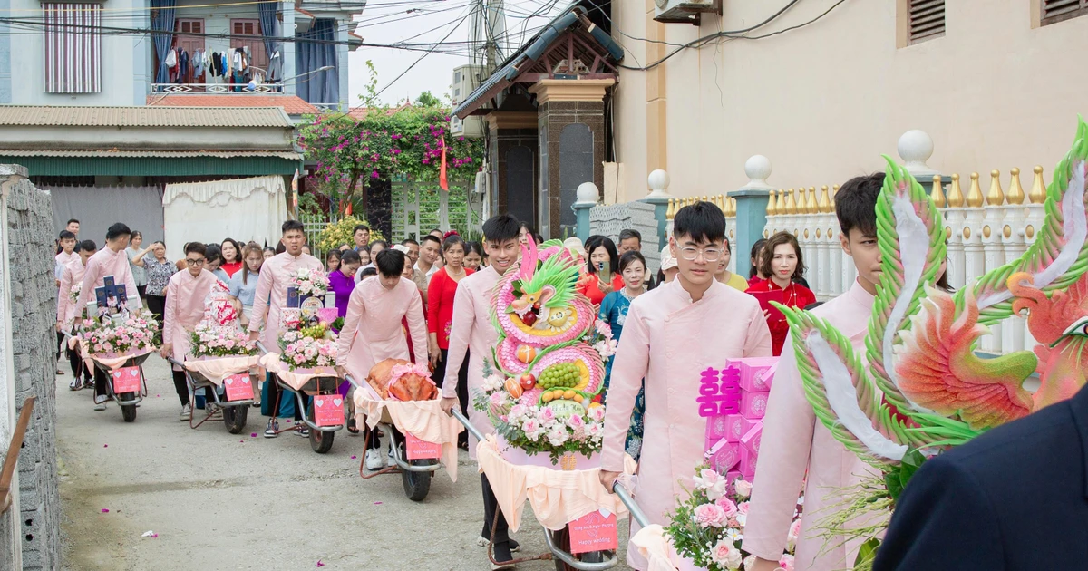 Màn ăn hỏi ‘độc nhất vô nhị’ của chú rể Thanh Hóa